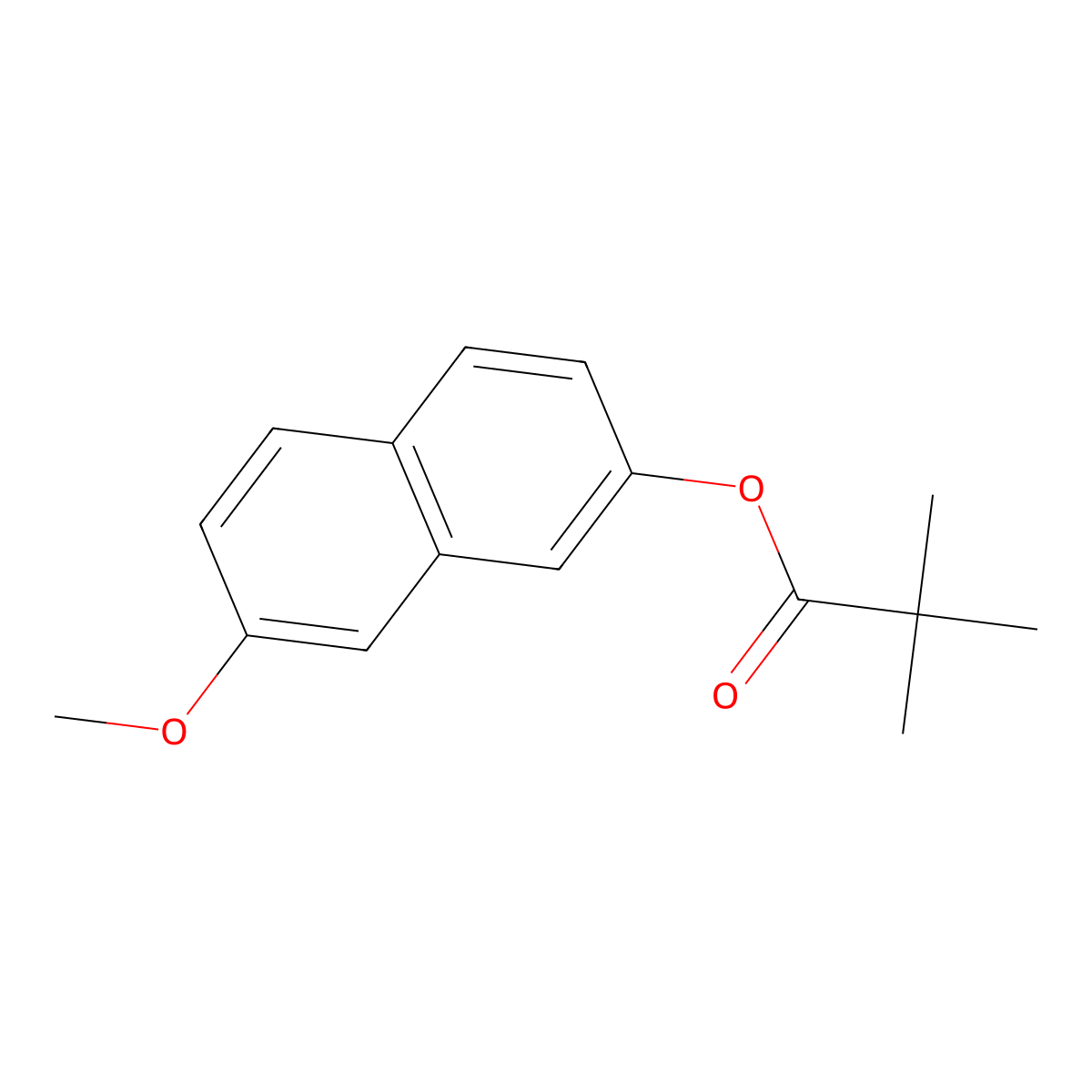 7-Methoxynaphthalen-2-yl 2,2-dimethylpropanoate molecular structure, CAS 1122065-27-3