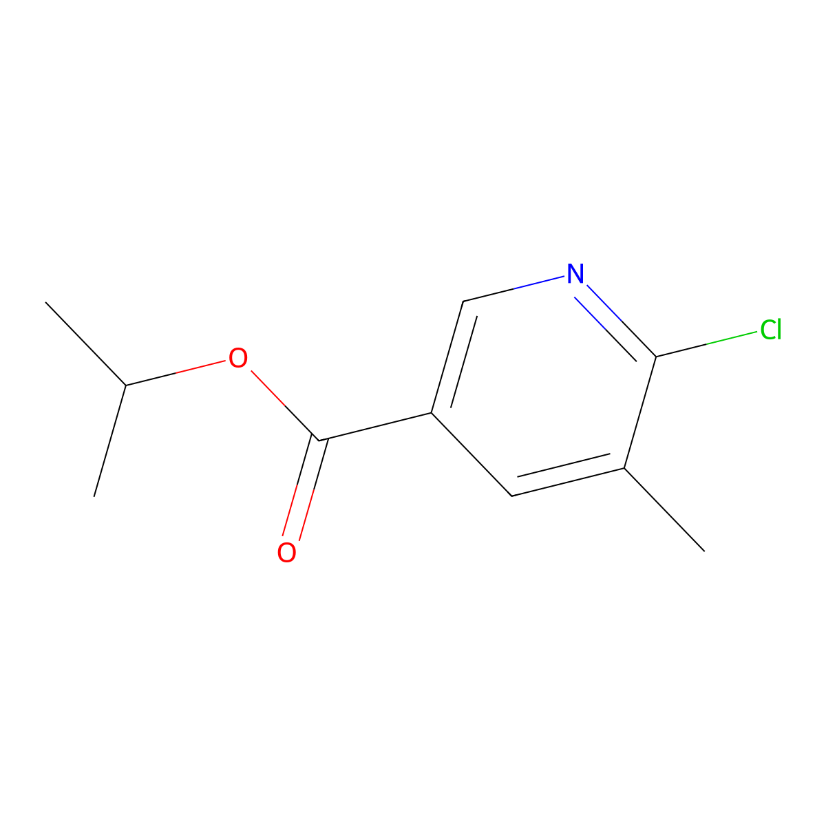 6-Chloro-5-methylnicotinic acid isopropyl ester molecular structure, CAS 1122090-09-8