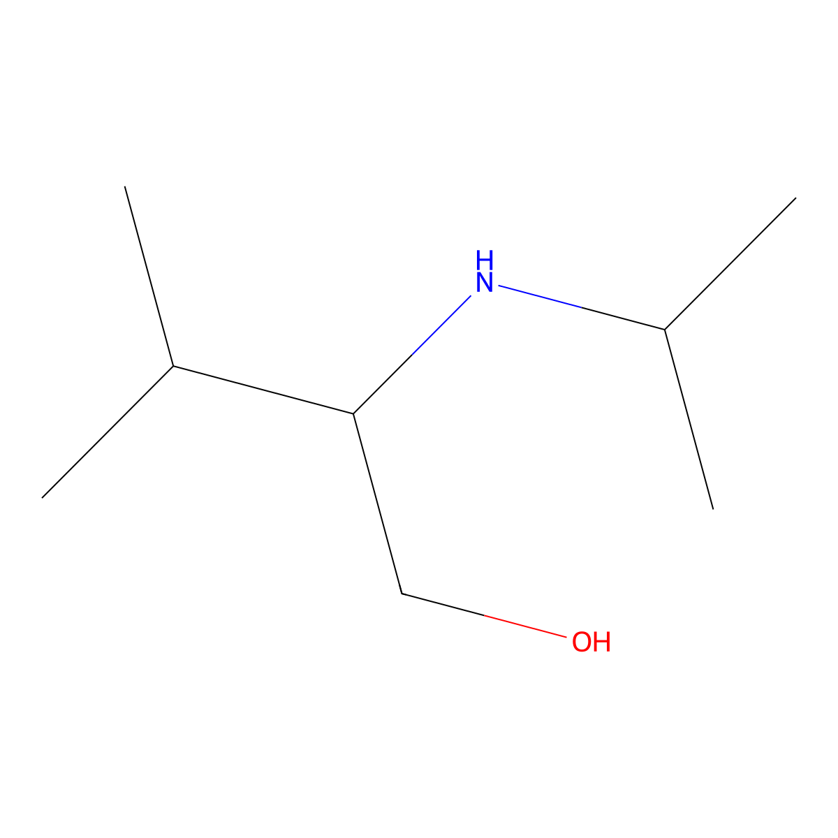 (S)-2-Isopropylamino-3-methyl-1-butanol molecular structure, CAS 112211-88-8