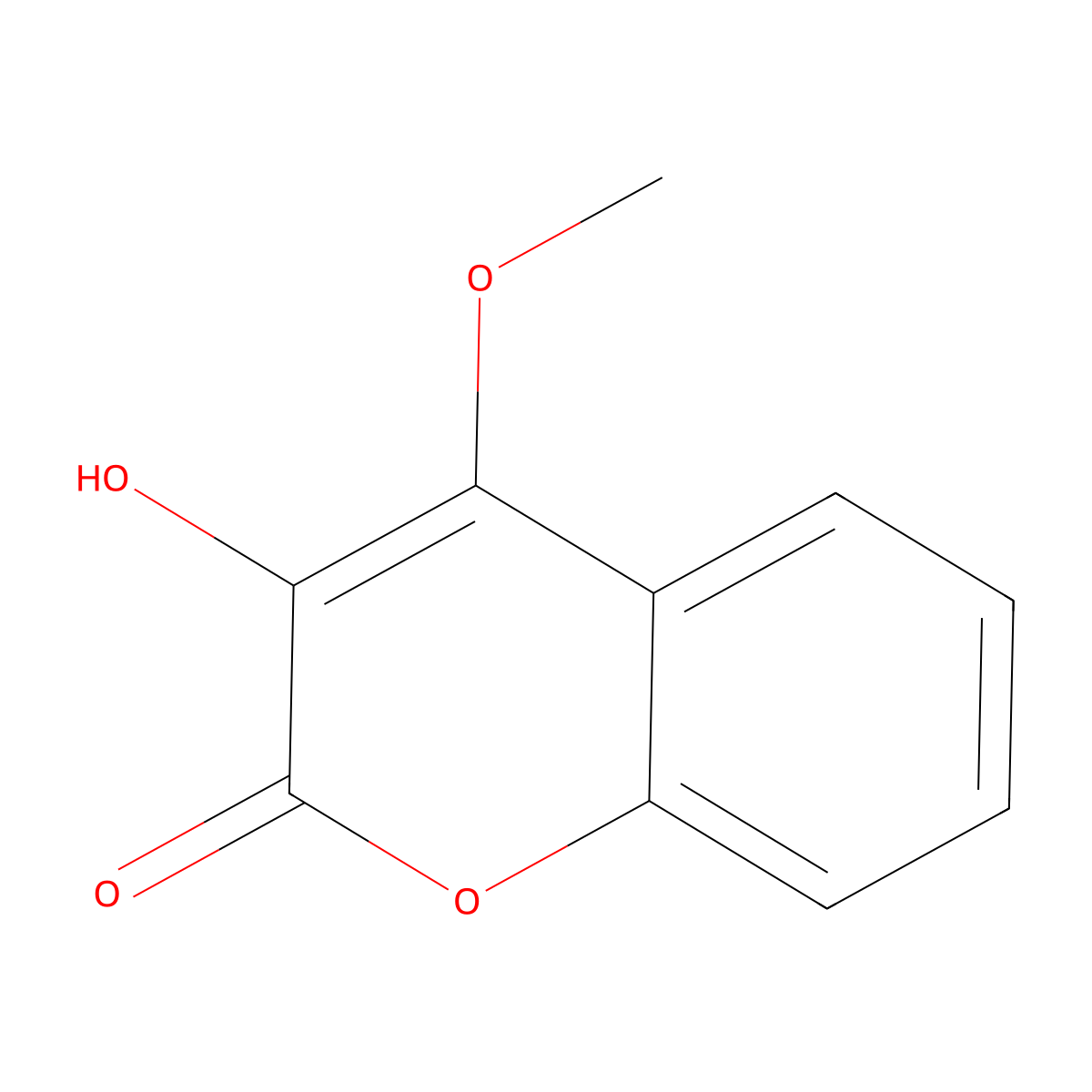 3-Hydroxy-4-methoxy-2H-chromen-2-one molecular structure, CAS 112212-18-7
