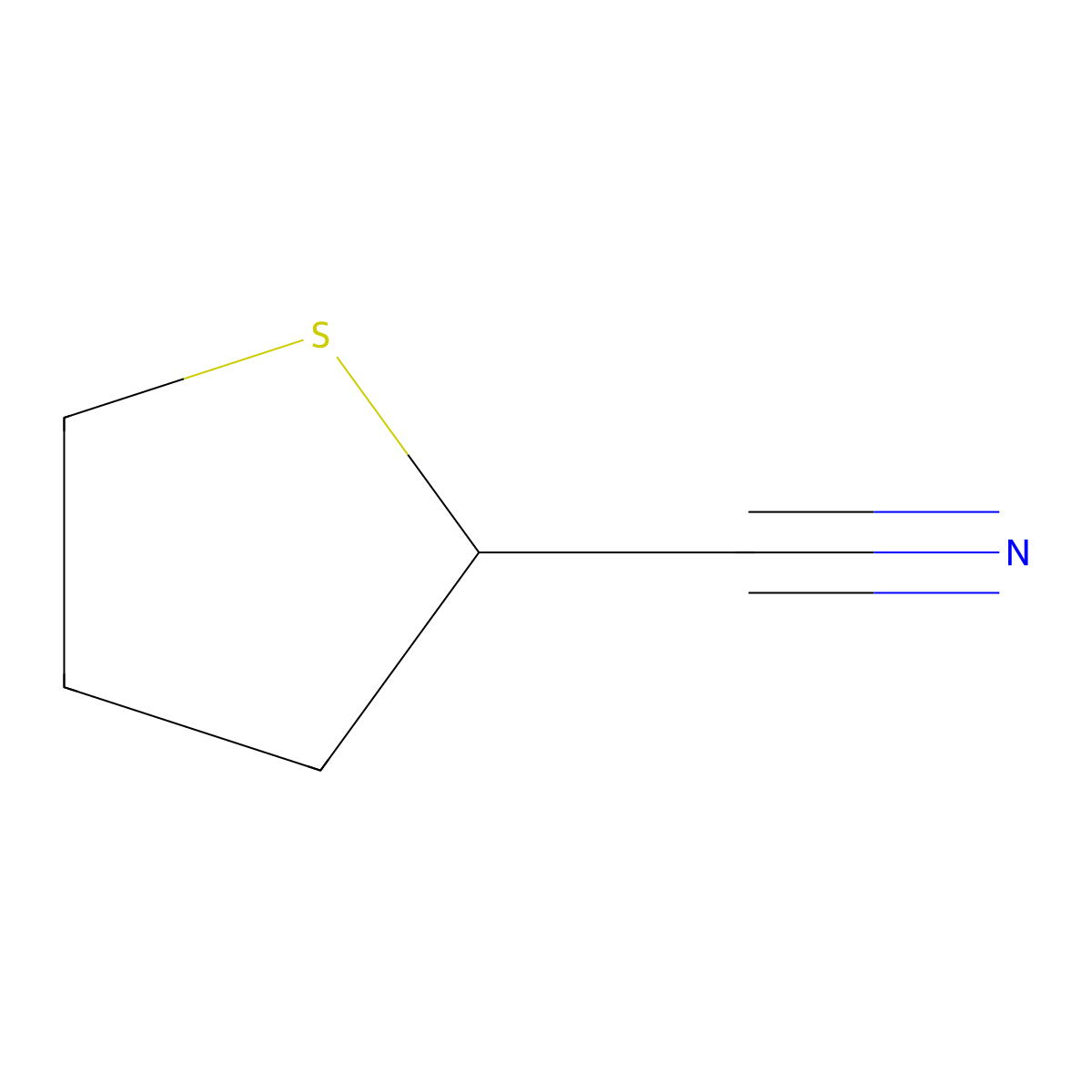 Thiolane-2-carbonitrile molecular structure, CAS 112212-94-9