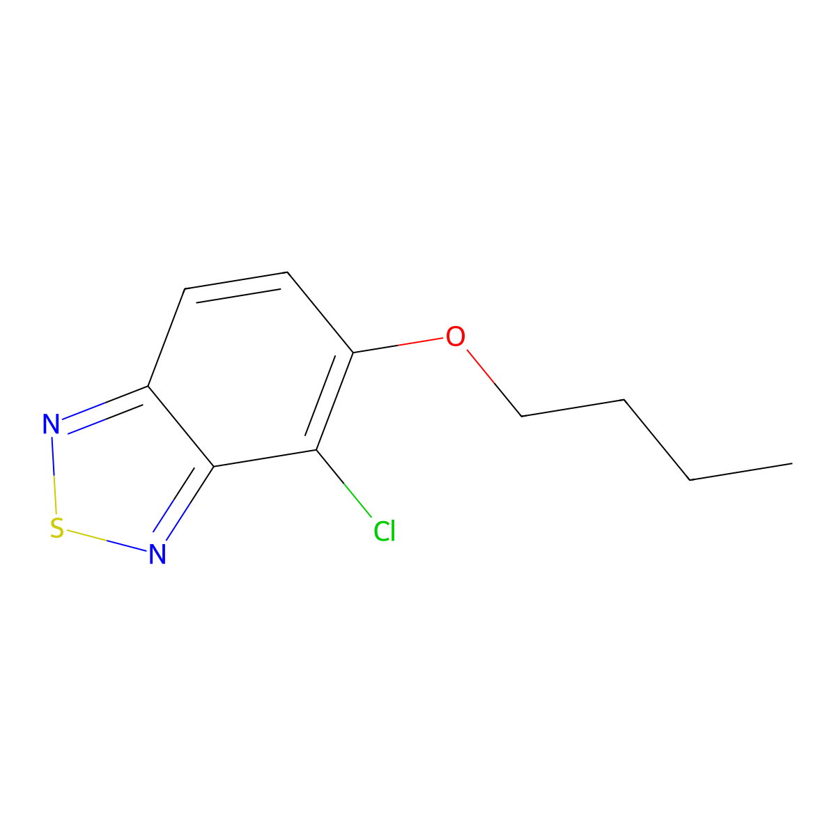 5-Butoxy-4-chloro-2,1,3-benzothiadiazole molecular structure, CAS 112215-88-0