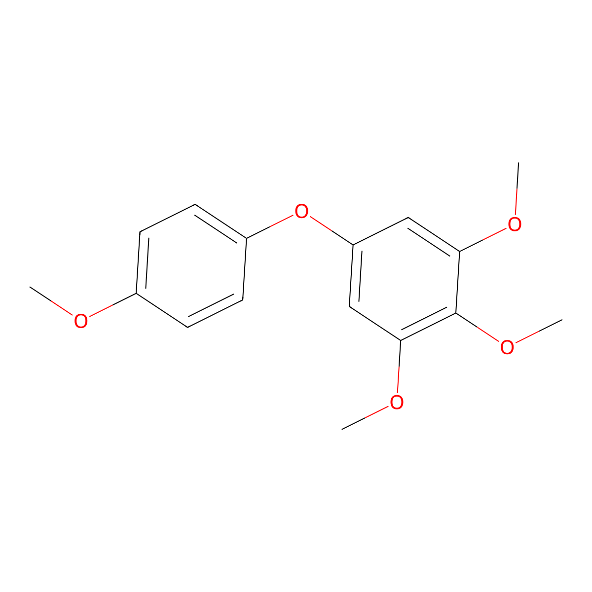 1,2,3-Trimethoxy-5-(4-methoxyphenoxy)benzene molecular structure, CAS 112221-36-0