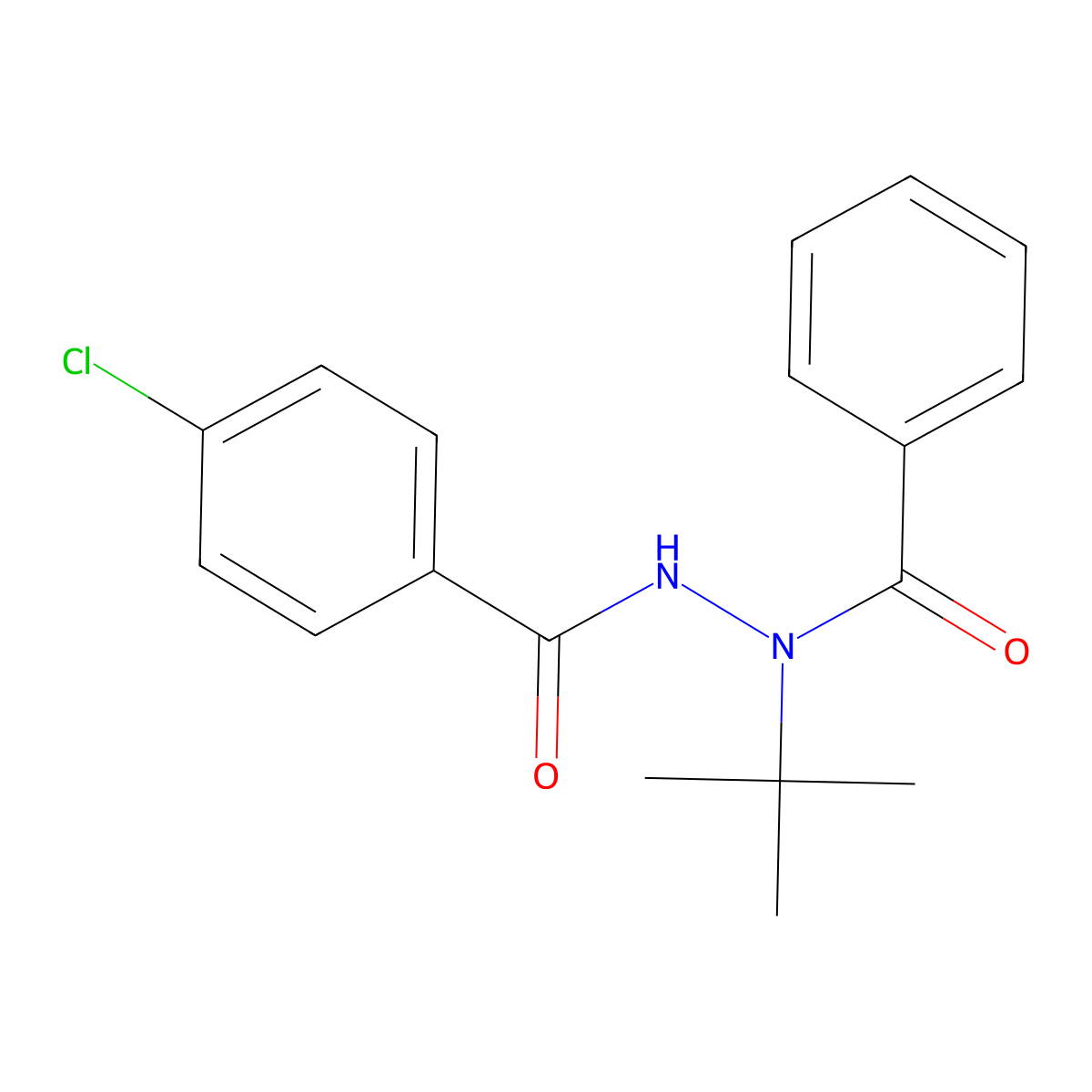Halofenozide molecular structure, CAS 112226-61-6