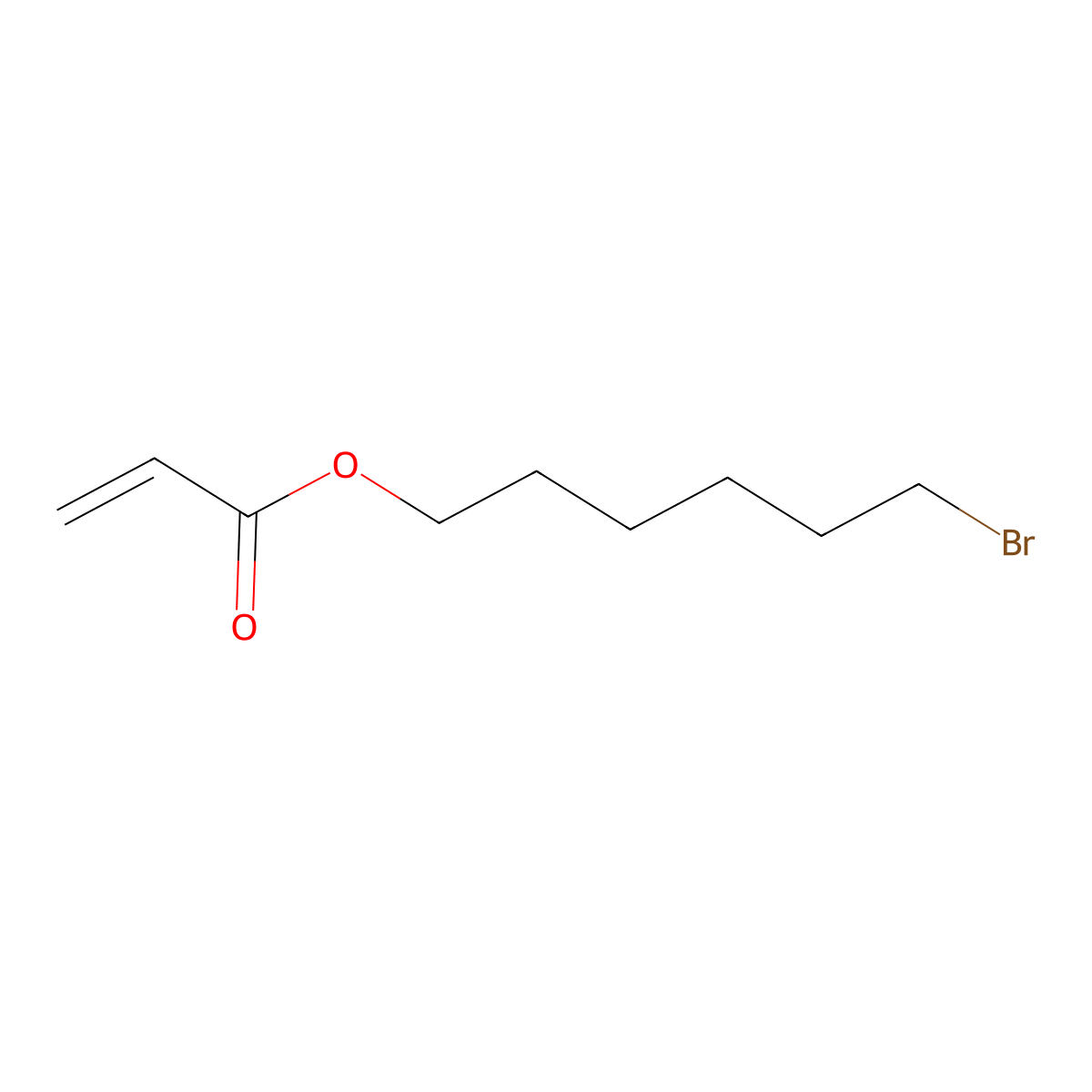 6-Bromohexyl prop-2-enoate molecular structure, CAS 112231-58-0