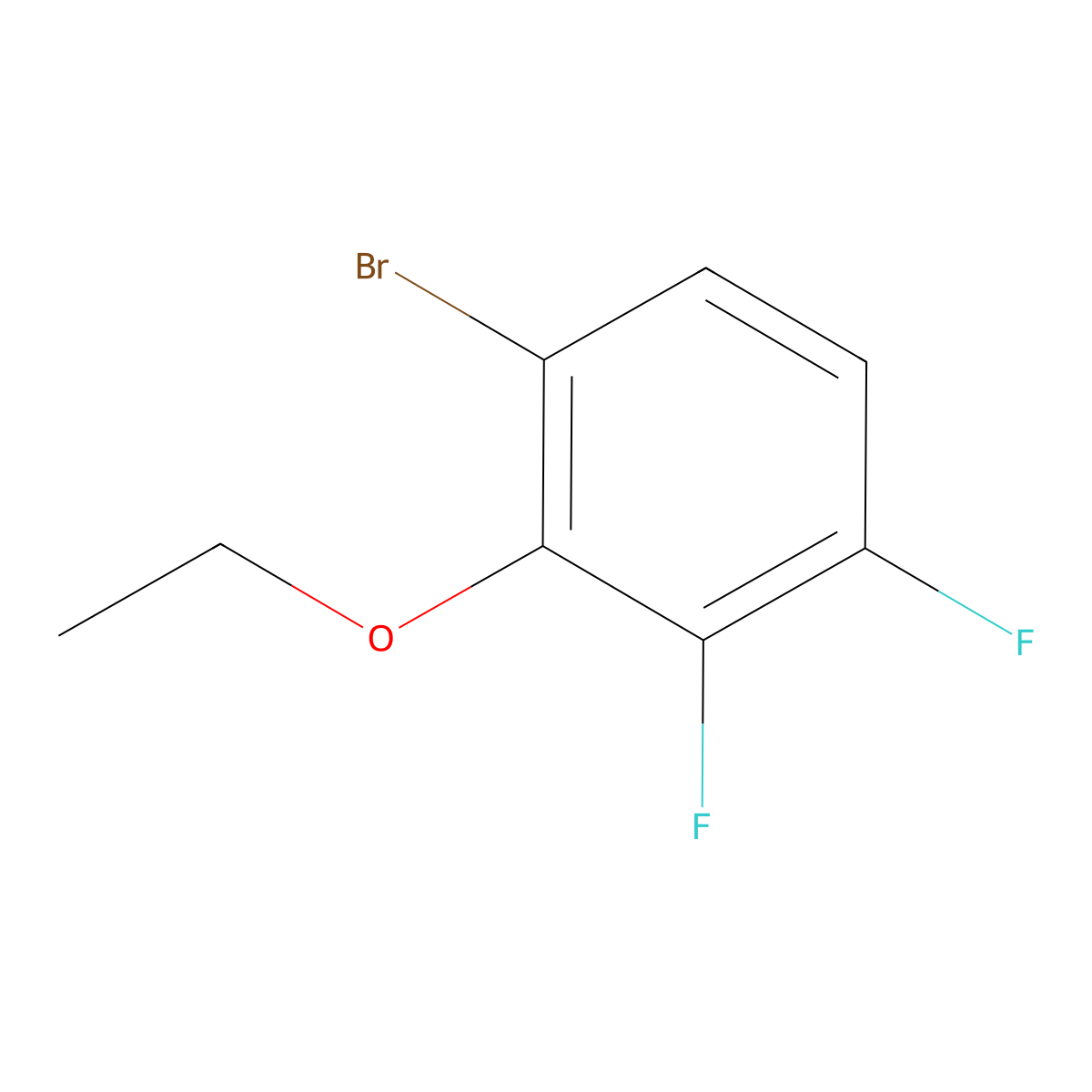 6-Bromo-2,3-difluorophenetole molecular structure, CAS 1122410-43-8