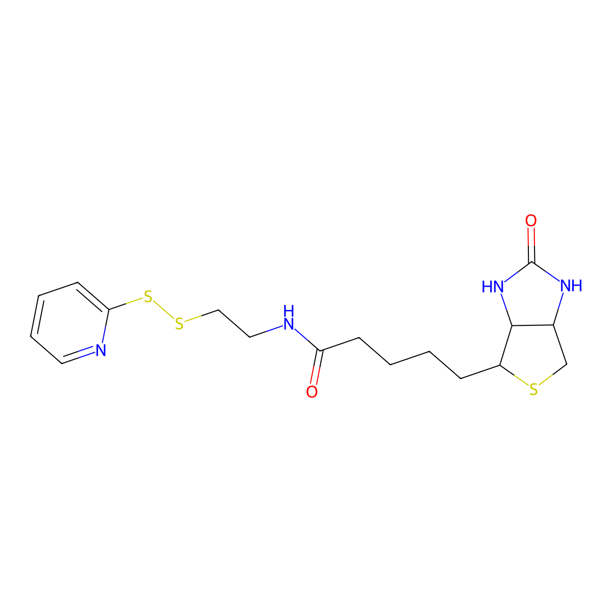Biotin-[2-(2-pyridyldithio)ethylamide] molecular structure, CAS 112247-65-1