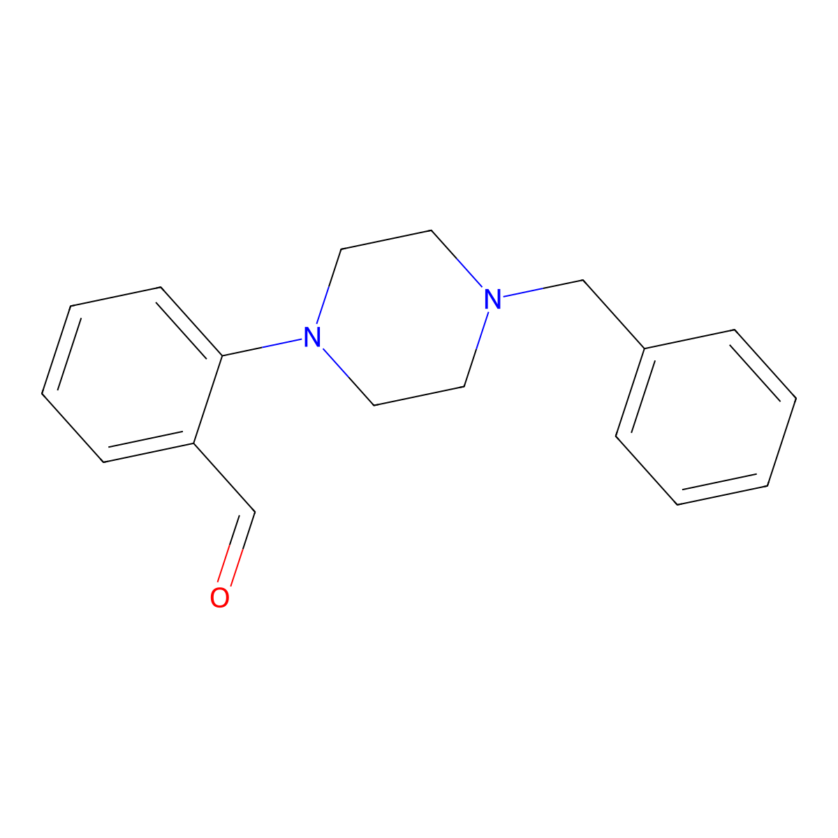 2-(4-Benzylpiperazin-1-yl)benzaldehyde molecular structure, CAS 112253-26-6