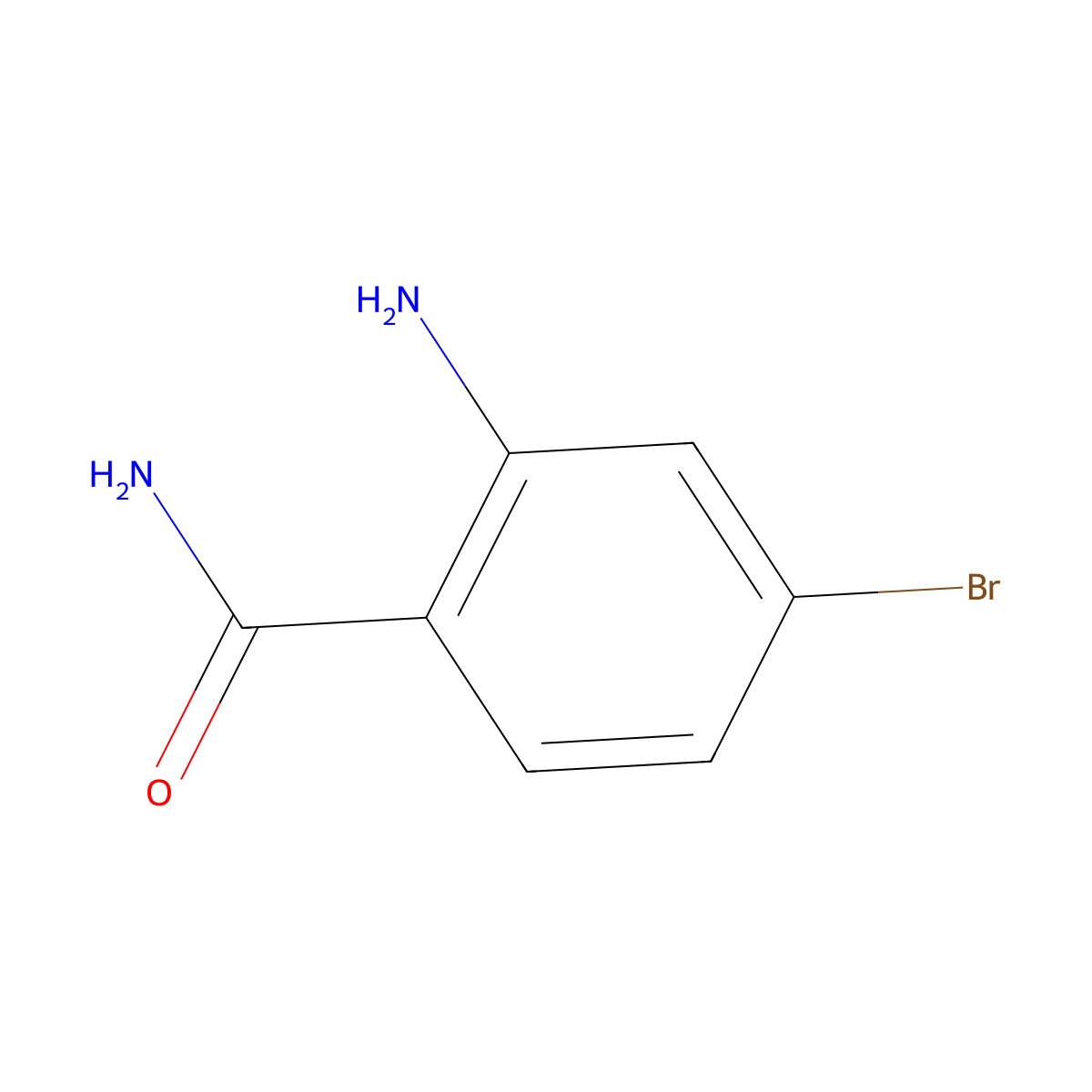 2-Amino-4-bromobenzamide molecular structure, CAS 112253-70-0