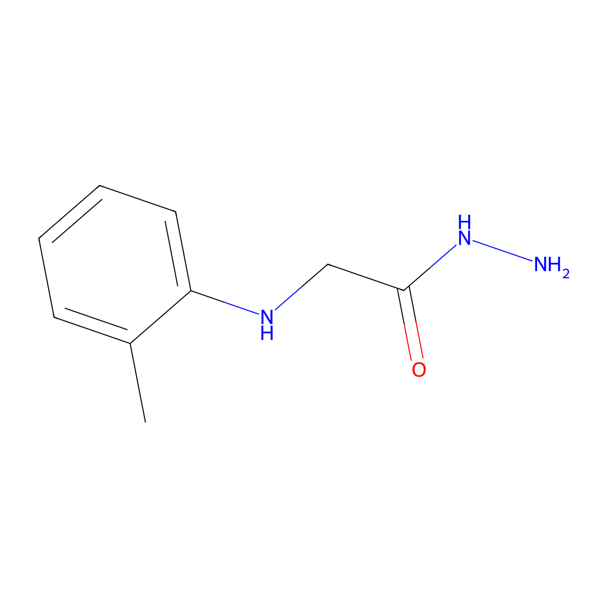 2-[(2-Methylphenyl)amino]acetohydrazide molecular structure, CAS 112255-66-0