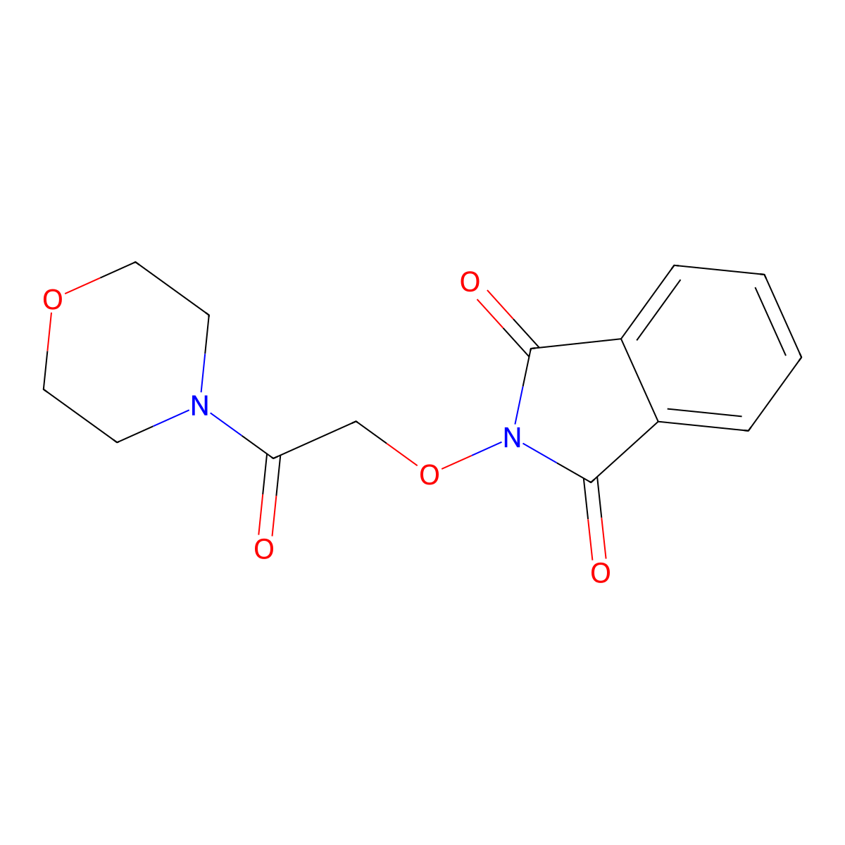 2-(2-Morpholin-4-yl-2-oxoethoxy)isoindole-1,3-dione molecular structure, CAS 112256-91-4