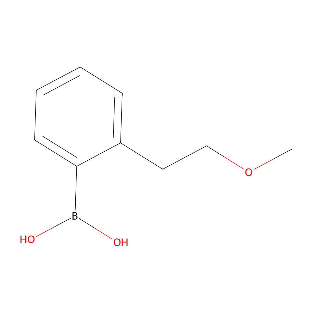 2-(2-Methoxyethyl)phenylboronic acid molecular structure, CAS 1122568-03-9