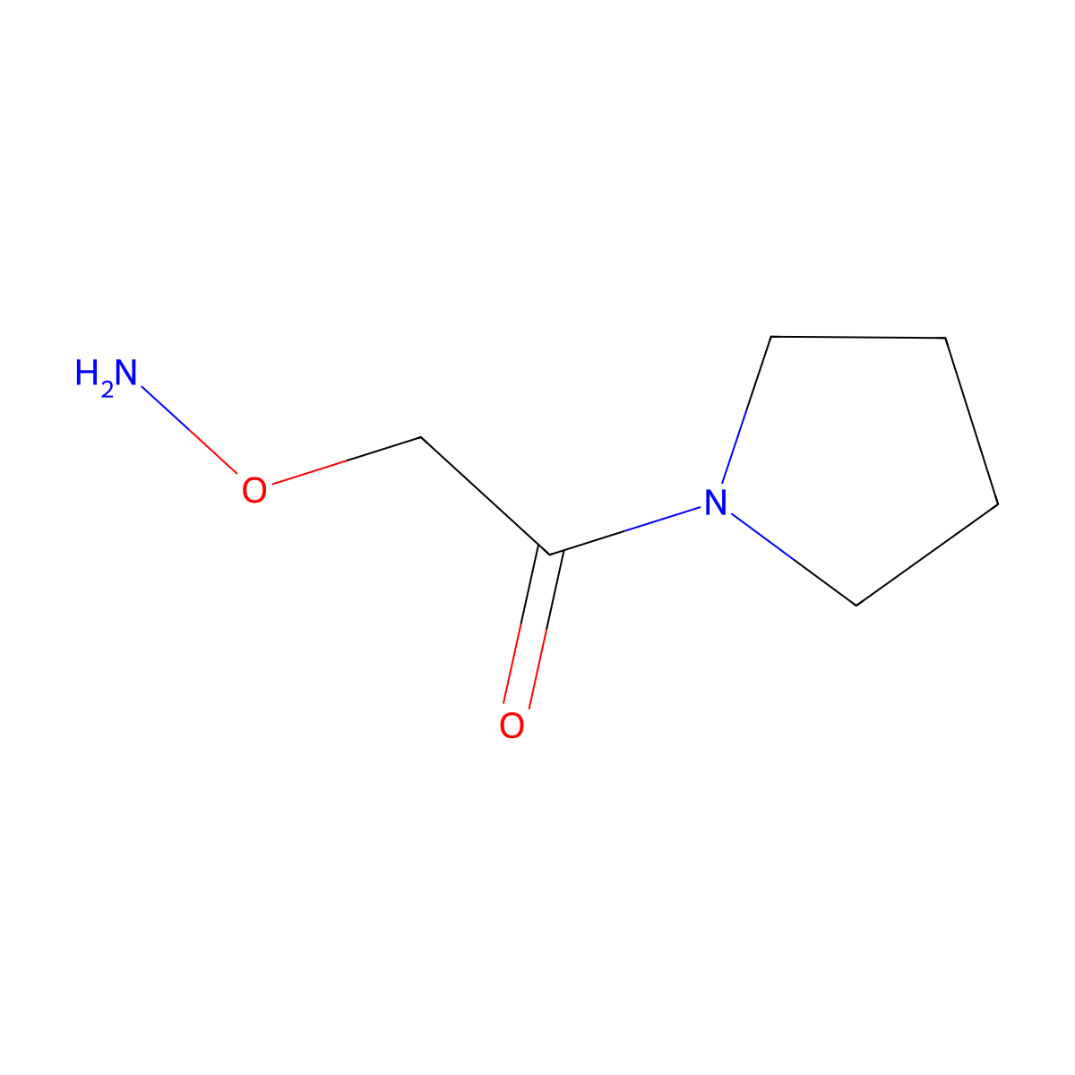 2-(aminooxy)-1-(1-pyrrolidinyl)Ethanone molecular structure, CAS 112257-27-9