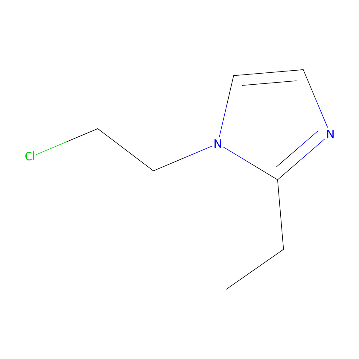 1-(2-chloroethyl)-2-ethyl-1H-imidazole molecular structure, CAS 112258-51-2