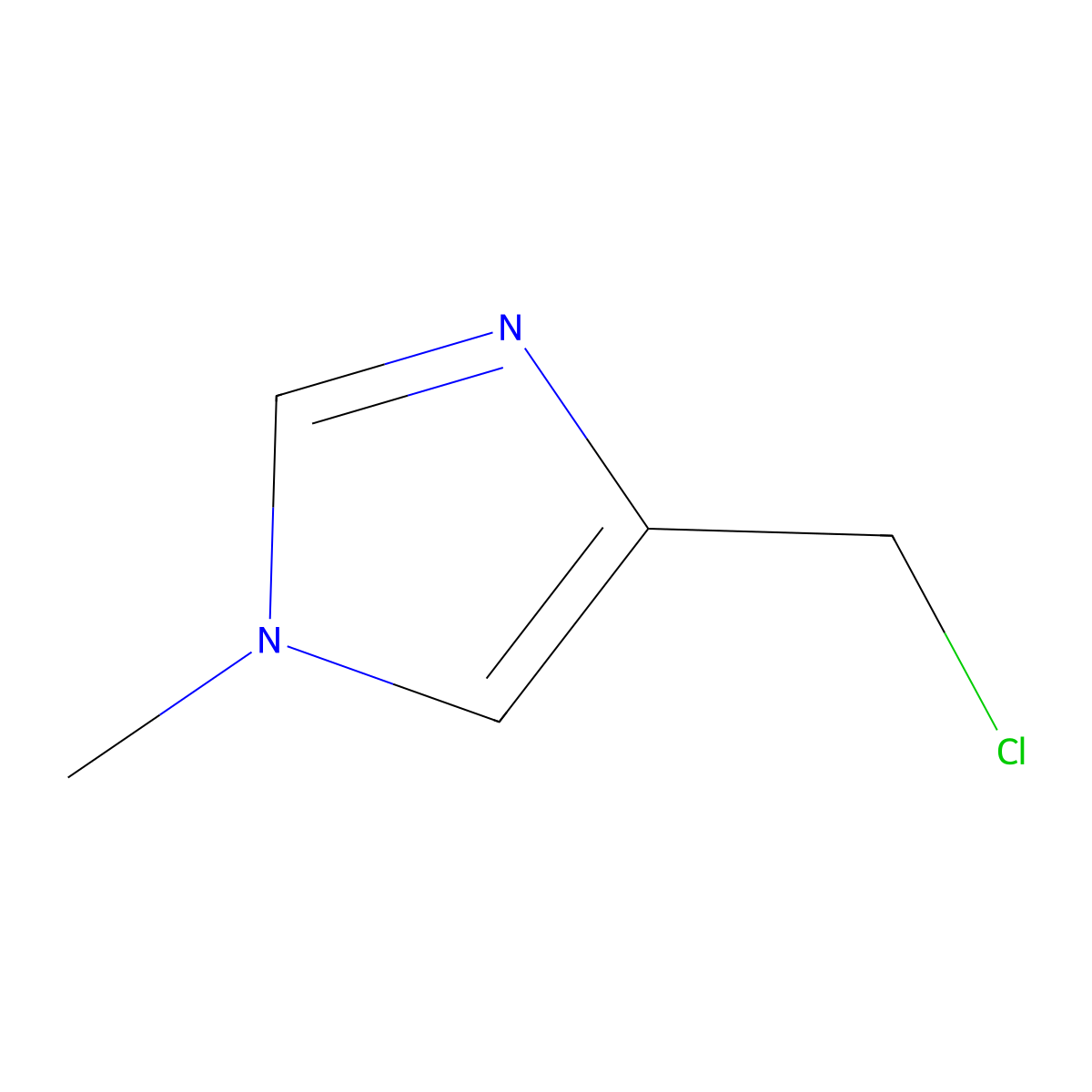 4-(Chloromethyl)-1-methyl-1H-imidazole molecular structure, CAS 112258-59-0