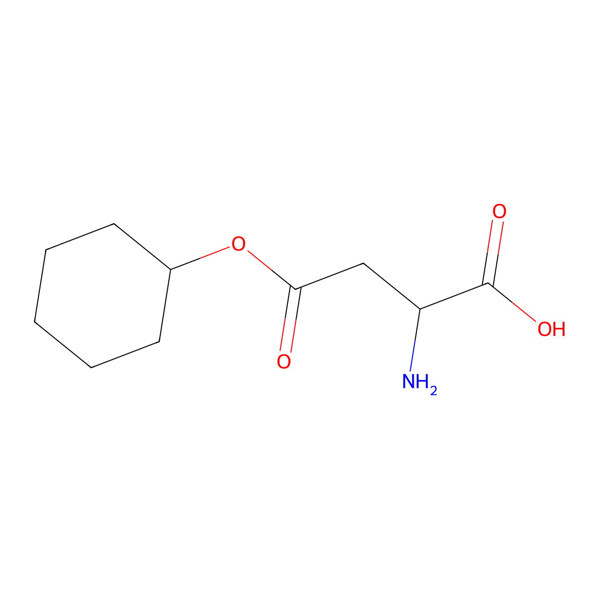 H-Asp(OcHx)-OH molecular structure, CAS 112259-66-2