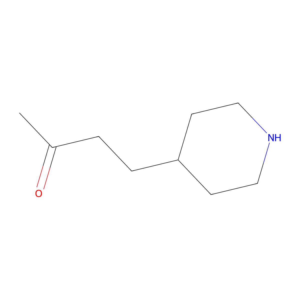 4-(Piperidin-4-yl)butan-2-one molecular structure, CAS 1122597-40-3