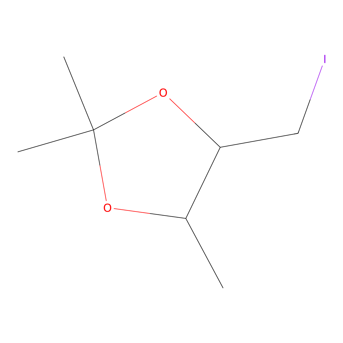 (4R,5S)-4-(Iodomethyl)-2,2,5-trimethyl-1,3-dioxolane molecular structure, CAS 112260-63-6