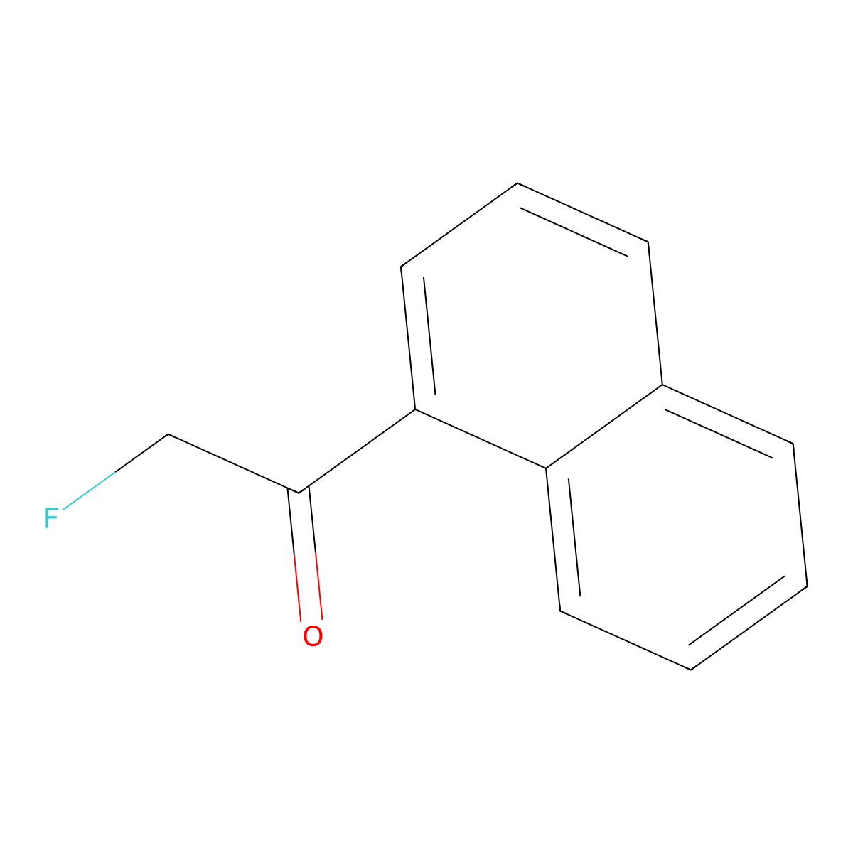 2-Fluoro-1-(naphthalen-1-yl)ethan-1-one molecular structure, CAS 112260-69-2