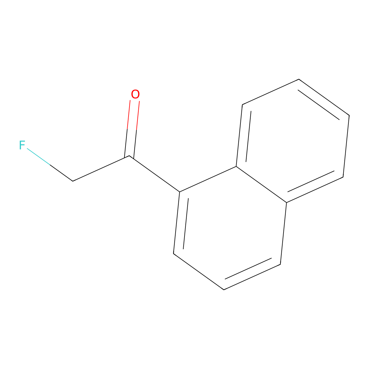 2-Fluoro-1-(naphthalen-1-yl)ethan-1-one molecular structure, CAS 112260-69-2