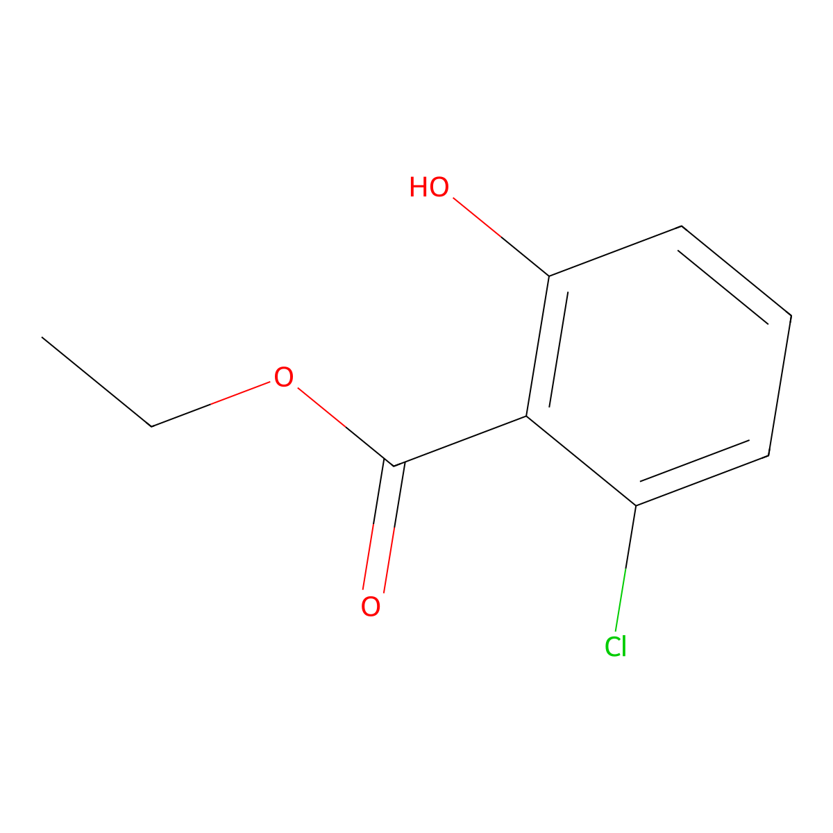 Ethyl 2-chloro-6-hydroxybenzoate molecular structure, CAS 112270-06-1