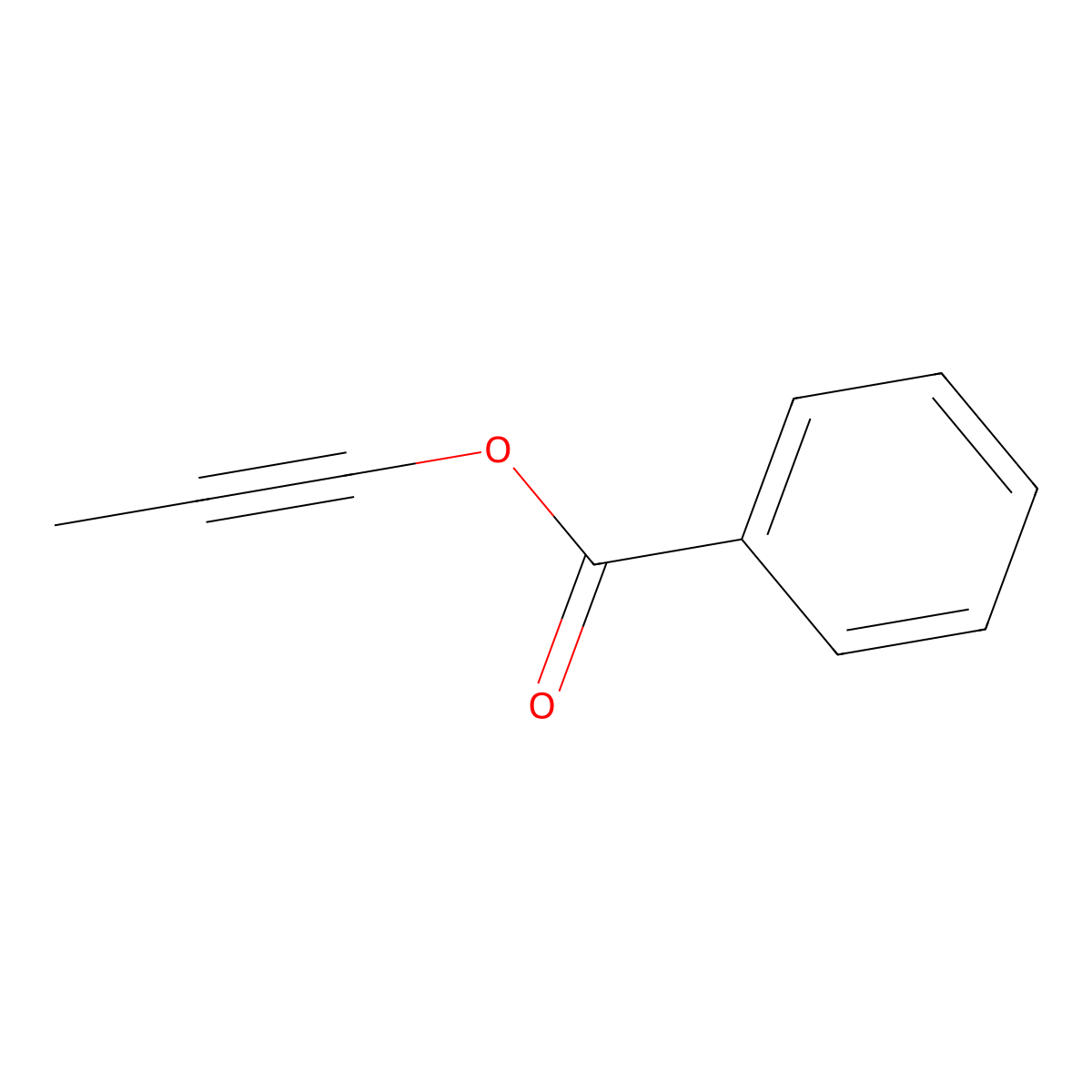 Propynyl benzoate molecular structure, CAS 112270-91-4