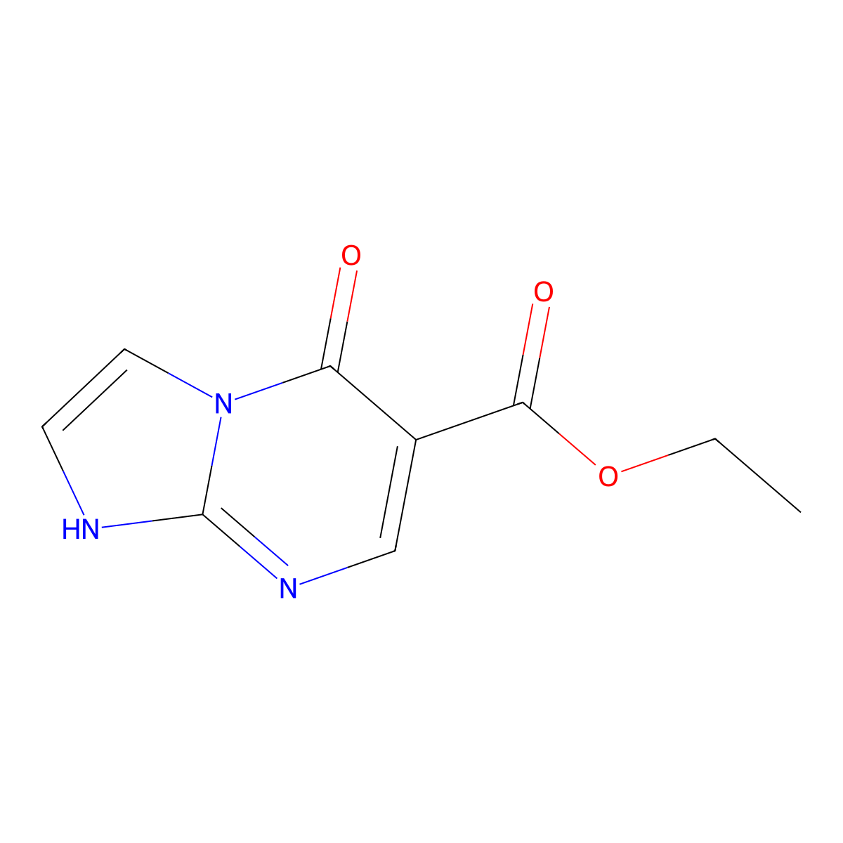 Ethyl 5-oxo-1,5-dihydroimidazo[1,2-a]pyrimidine-6-carboxylate molecular structure, CAS 112273-77-5