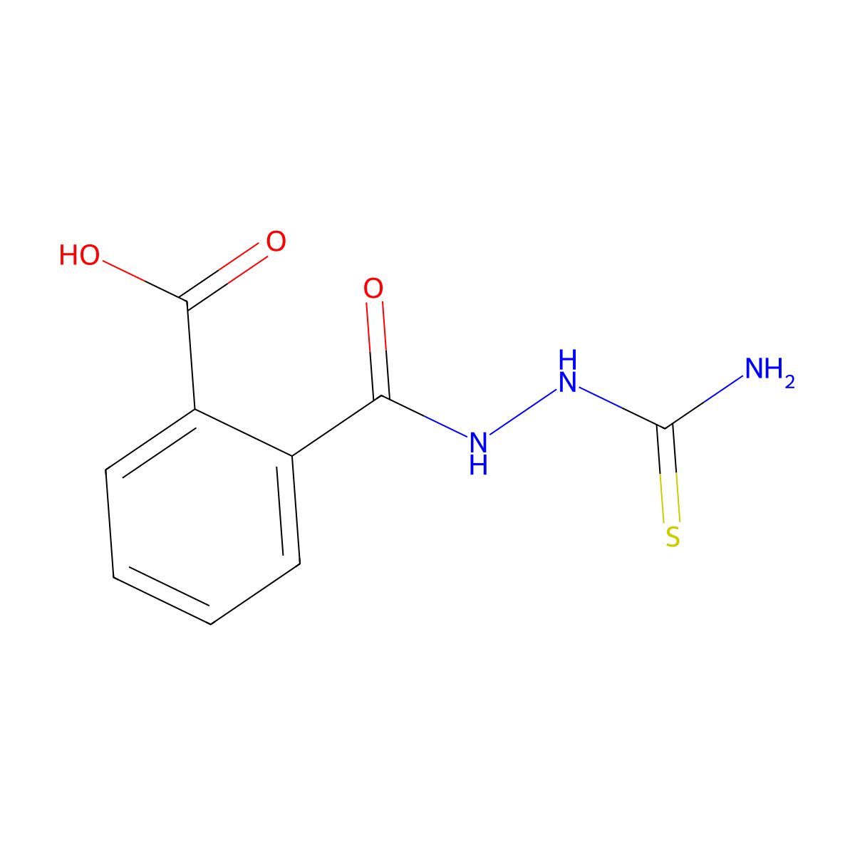 2-[(Carbamothioylamino)carbamoyl]benzoic acid molecular structure, CAS 112273-79-7