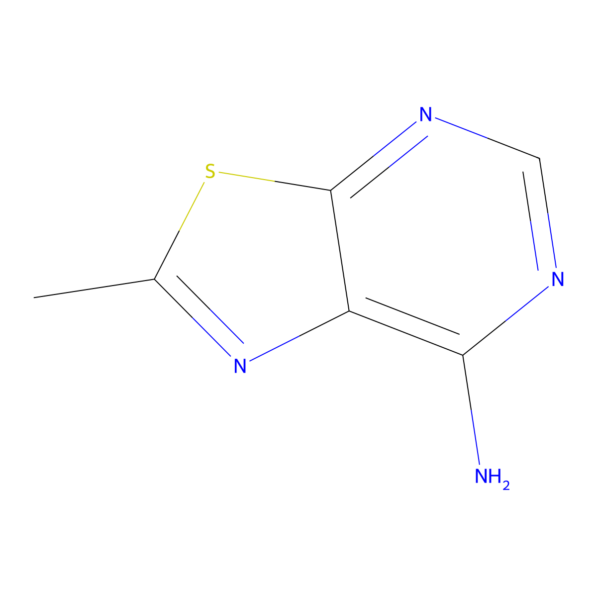 2-Methyl-[1,3]thiazolo[5,4-d]pyrimidin-7-amine molecular structure, CAS 112273-85-5