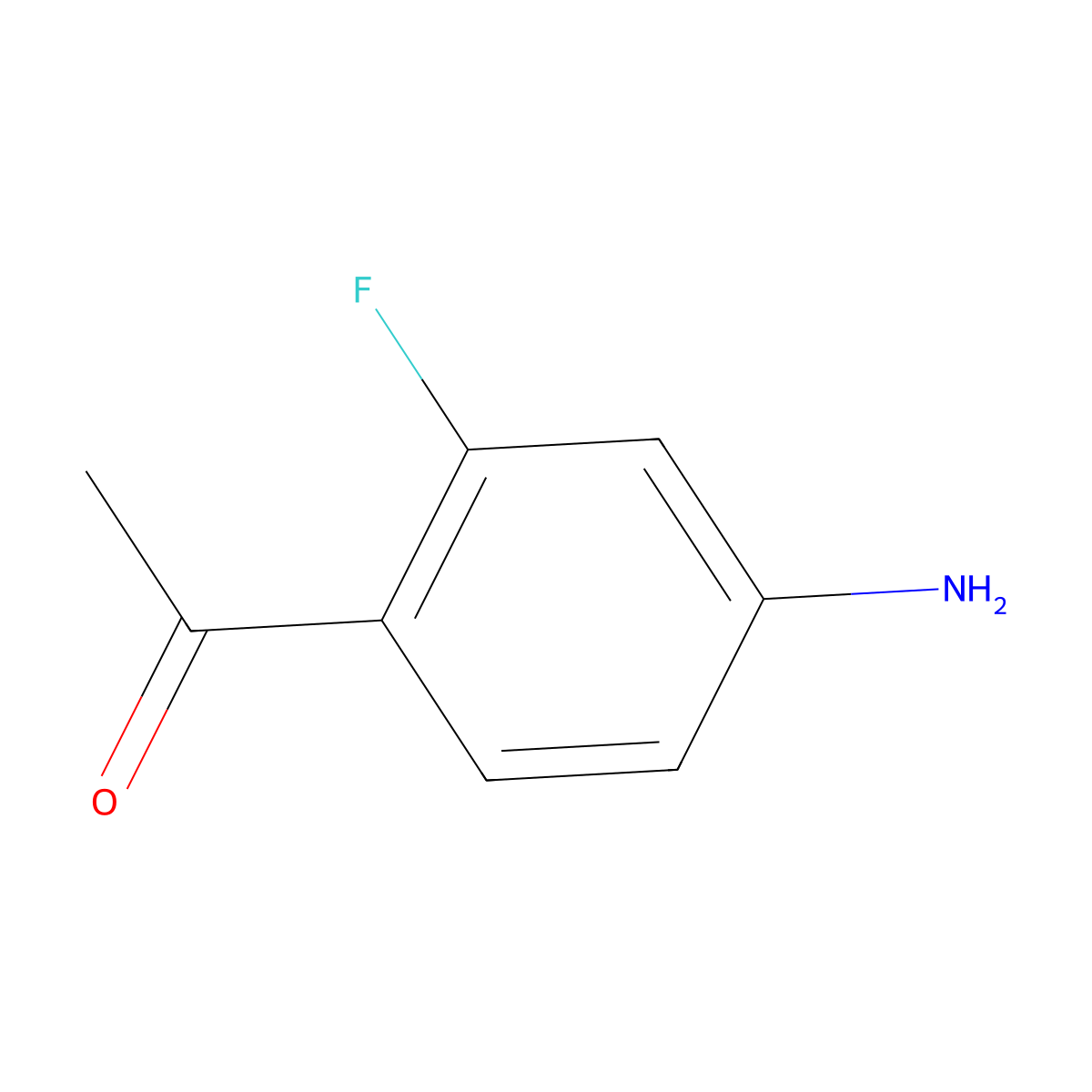 1-(4-Amino-2-fluorophenyl)ethanone molecular structure, CAS 112279-56-8