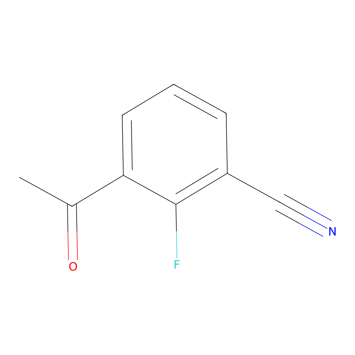 3-Acetyl-2-fluorobenzonitrile molecular structure, CAS 112279-89-7