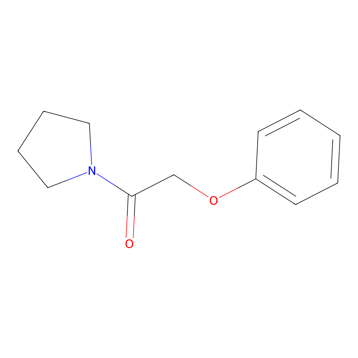 2-Phenoxy-1-(pyrrolidin-1-yl)ethan-1-one molecular structure, CAS 112283-41-7