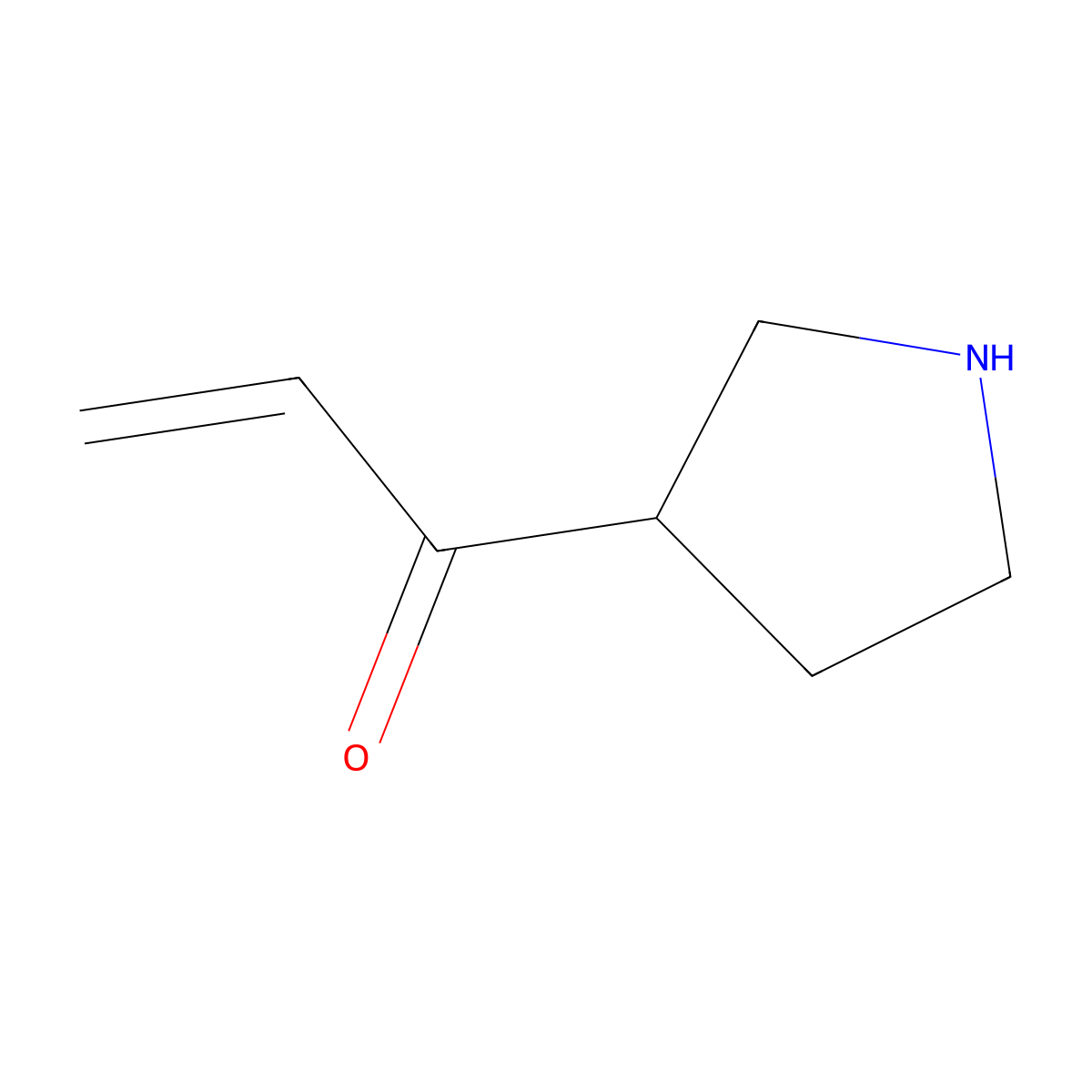 1-(Pyrrolidin-3-YL)prop-2-EN-1-one molecular structure, CAS 112283-77-9