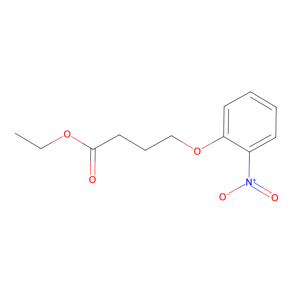 Ethyl 4-(2-nitrophenoxy)butanoate molecular structure, CAS 112290-15-0