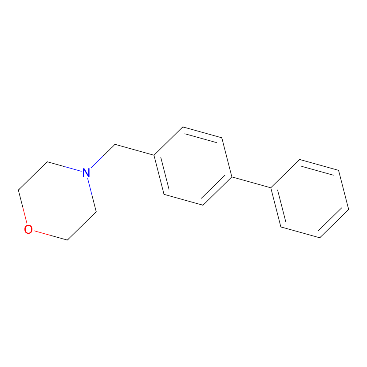 4-(Biphenyl-4-ylmethyl)morpholine molecular structure, CAS 112298-90-5