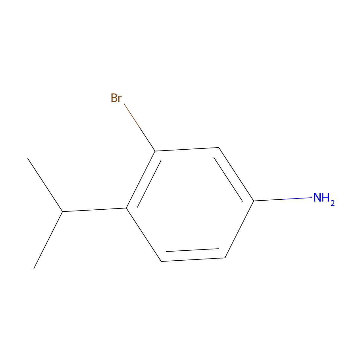 3-Bromo-4-isopropylaniline molecular structure, CAS 112299-61-3
