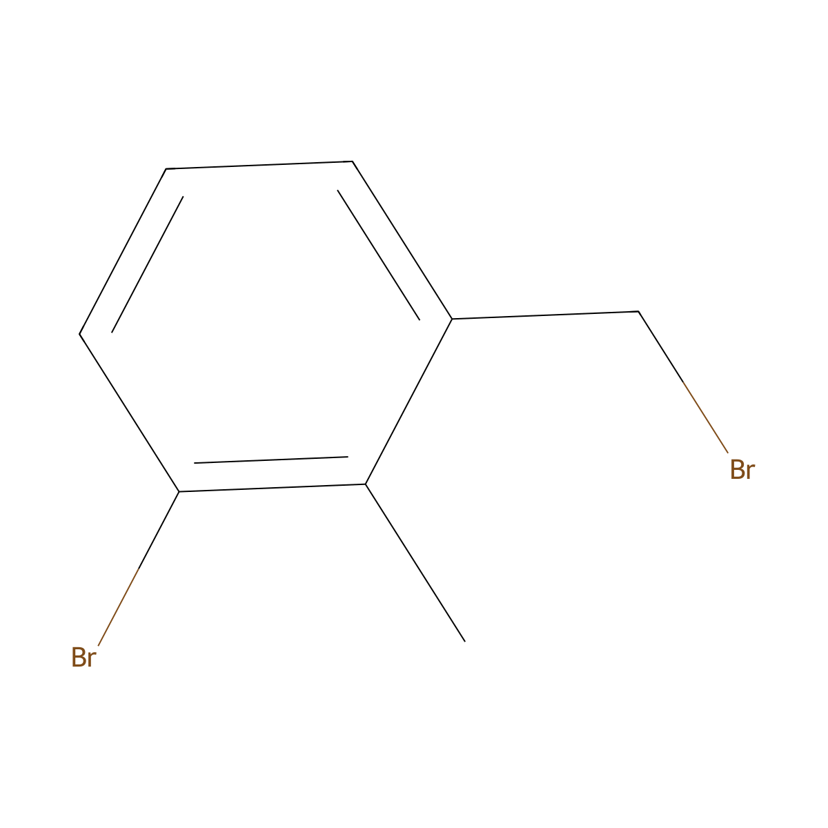 1-Bromo-3-(bromomethyl)-2-methylbenzene molecular structure, CAS 112299-62-4
