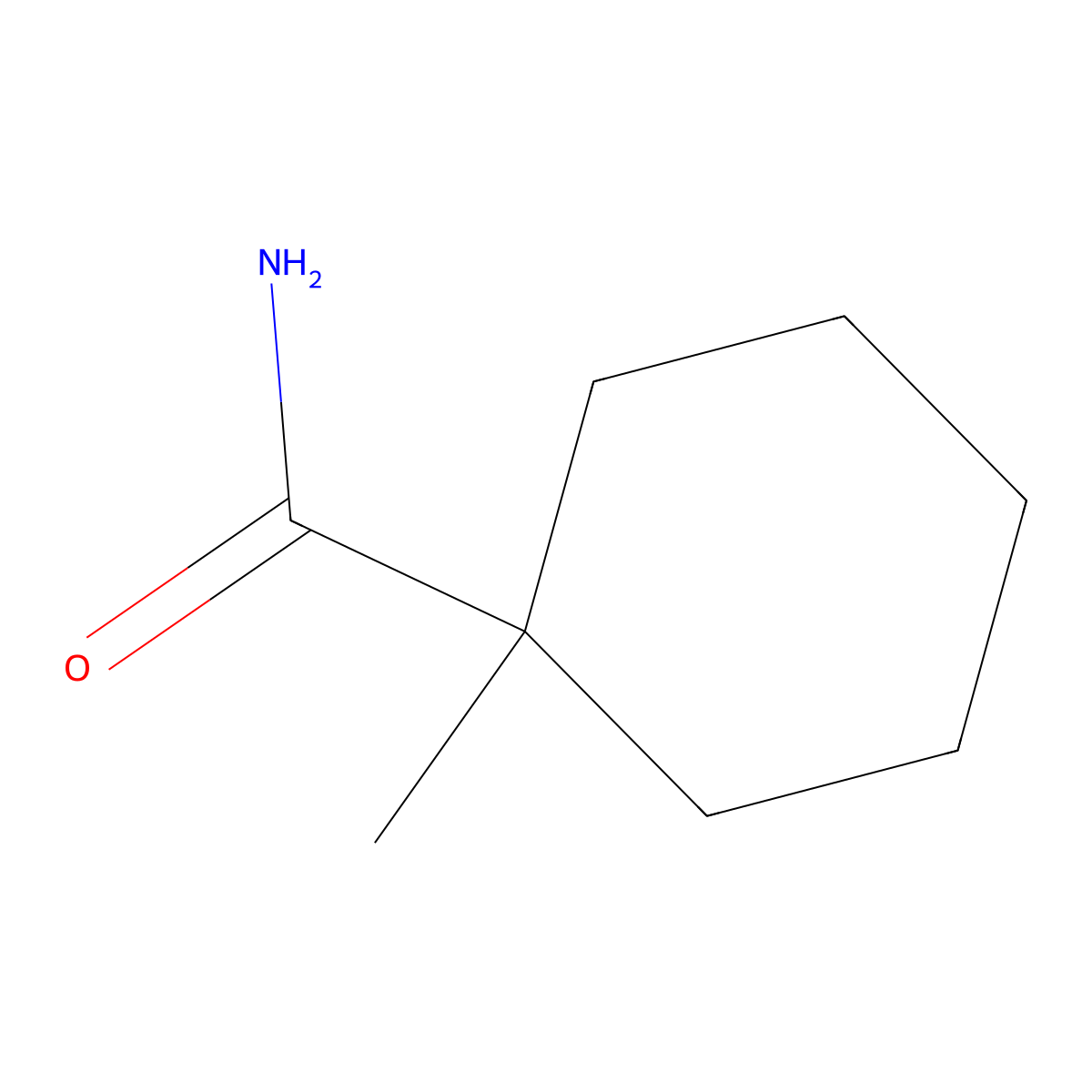 Cyclohexanecarboxamide, 1-methyl- molecular structure, CAS 1123-24-6