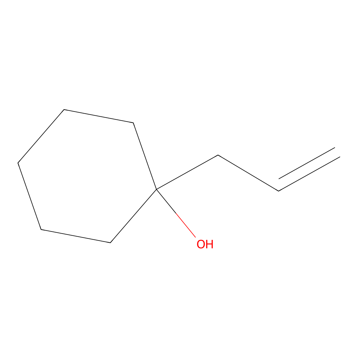 1-Allyl-1-cyclohexanol molecular structure, CAS 1123-34-8