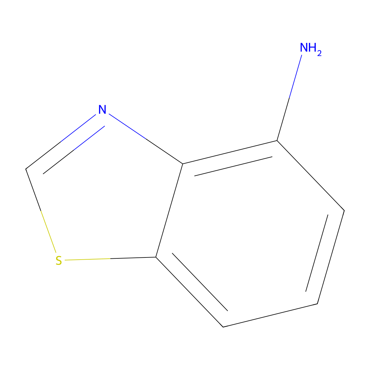 4-Benzothiazolamine molecular structure, CAS 1123-51-9