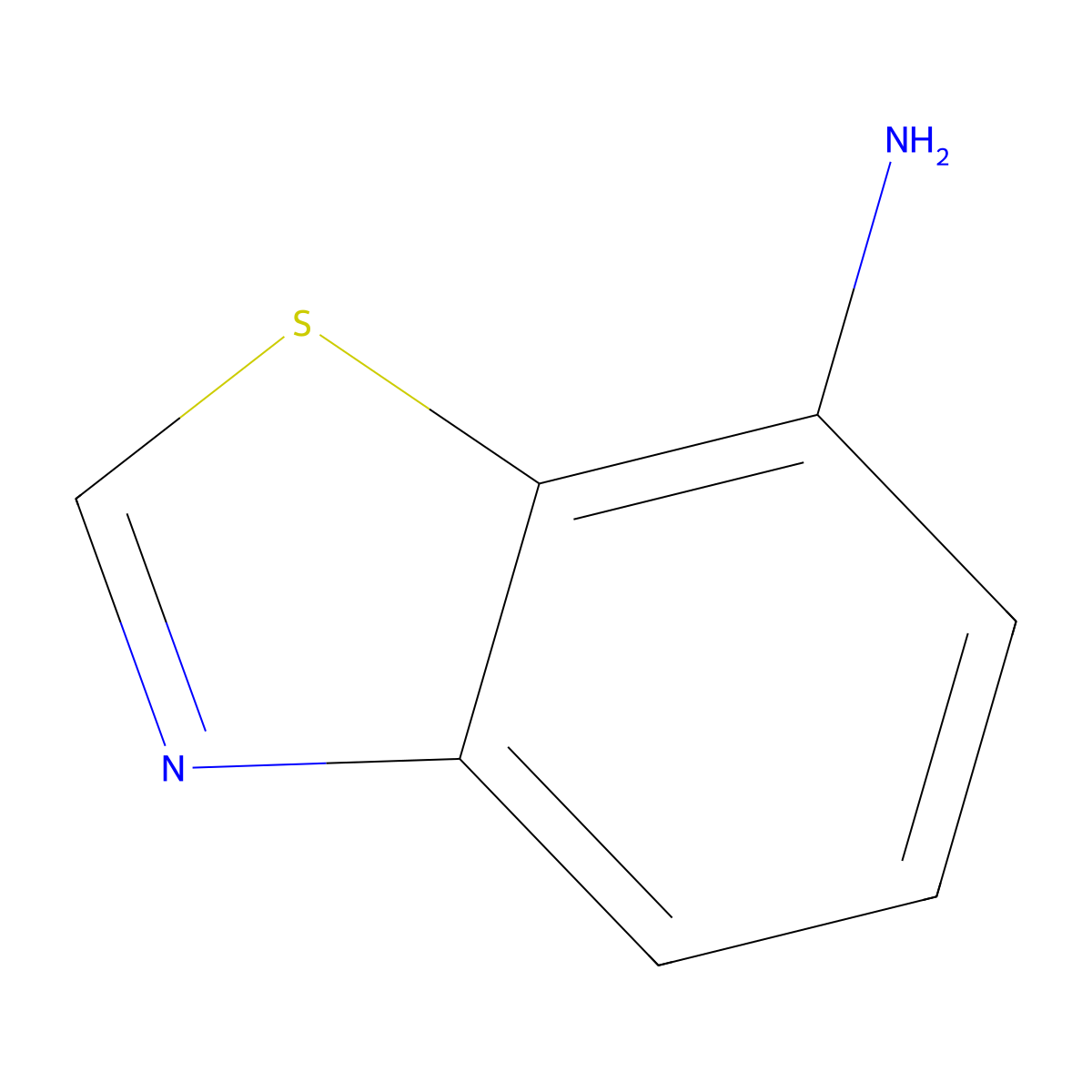 1,3-Benzothiazol-7-amine molecular structure, CAS 1123-55-3