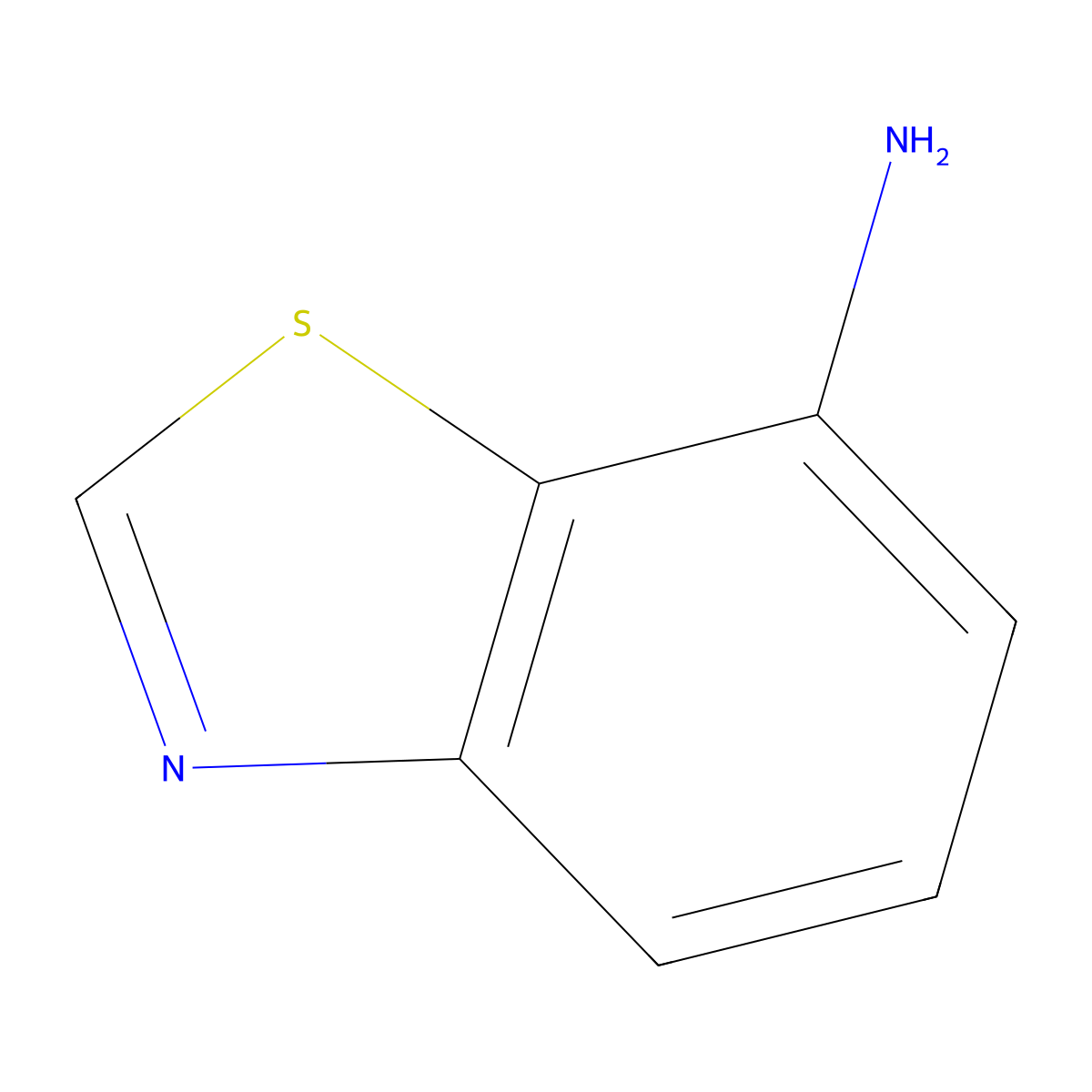 1,3-Benzothiazol-7-amine molecular structure, CAS 1123-55-3