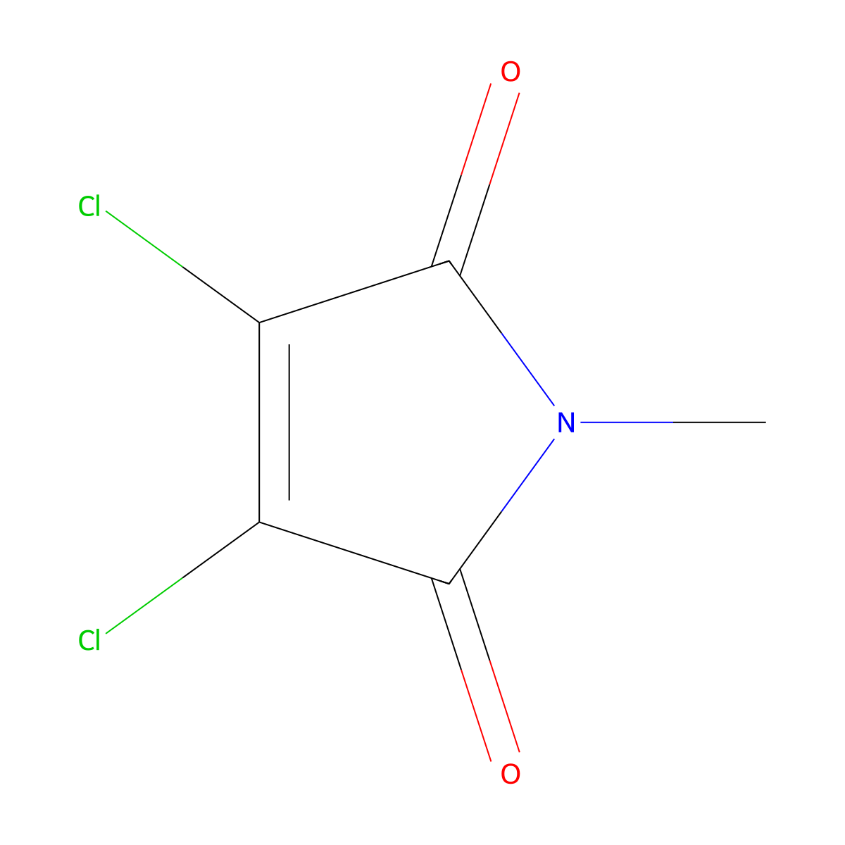 2,3-Dichloro-N-methylmaleimide molecular structure, CAS 1123-61-1