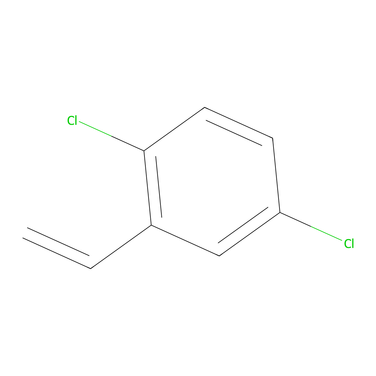 2,5-Dichlorostyrene molecular structure, CAS 1123-84-8