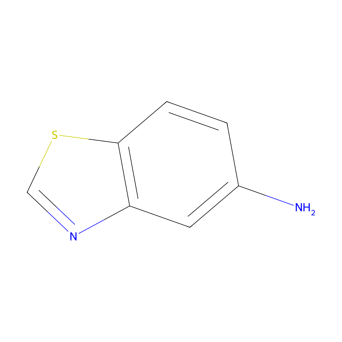 Benzothiazol-5-amine molecular structure, CAS 1123-93-9