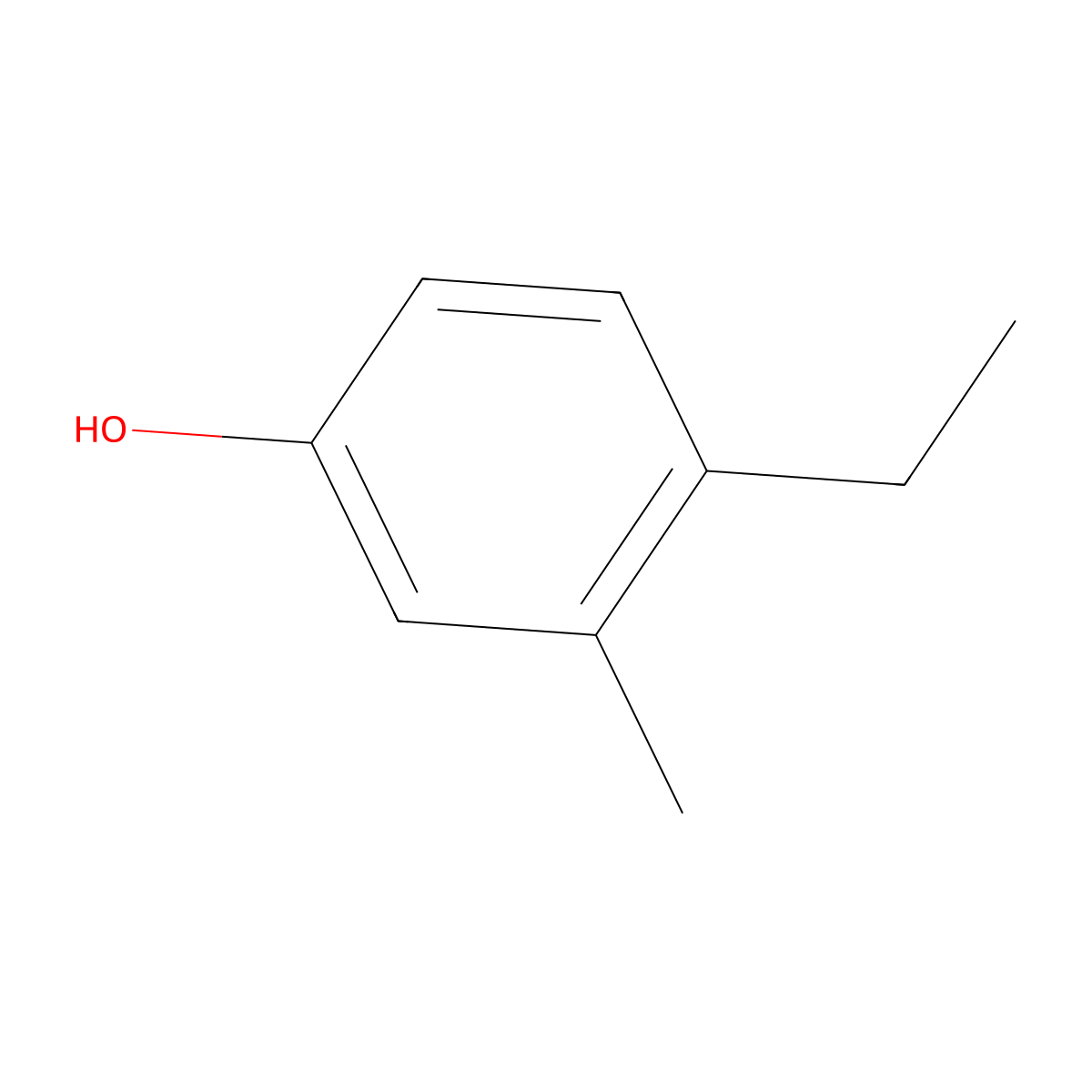 4-Ethyl-m-cresol molecular structure, CAS 1123-94-0