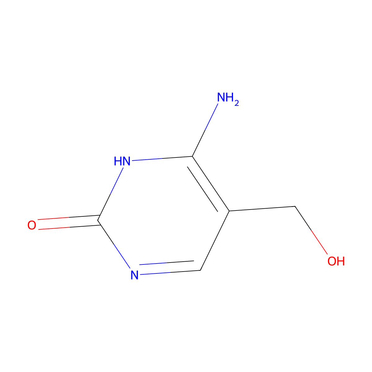 5-(Hydroxymethyl)cytosine molecular structure, CAS 1123-95-1