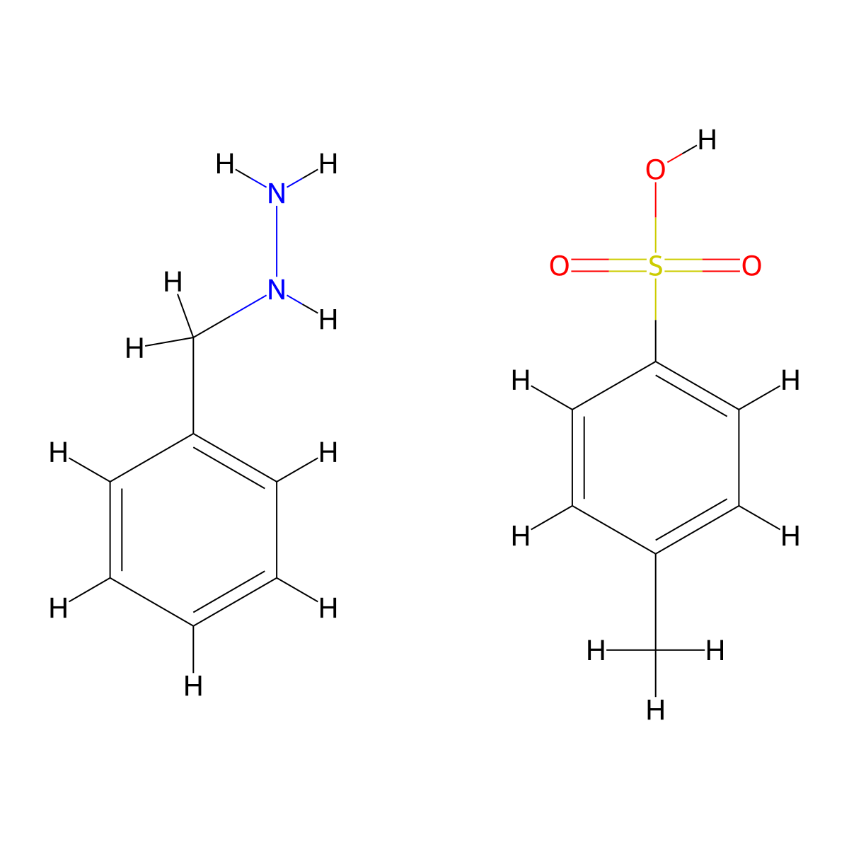 Benzylhydrazine 4-methylbenzenesulfonate molecular structure, CAS 112306-61-3