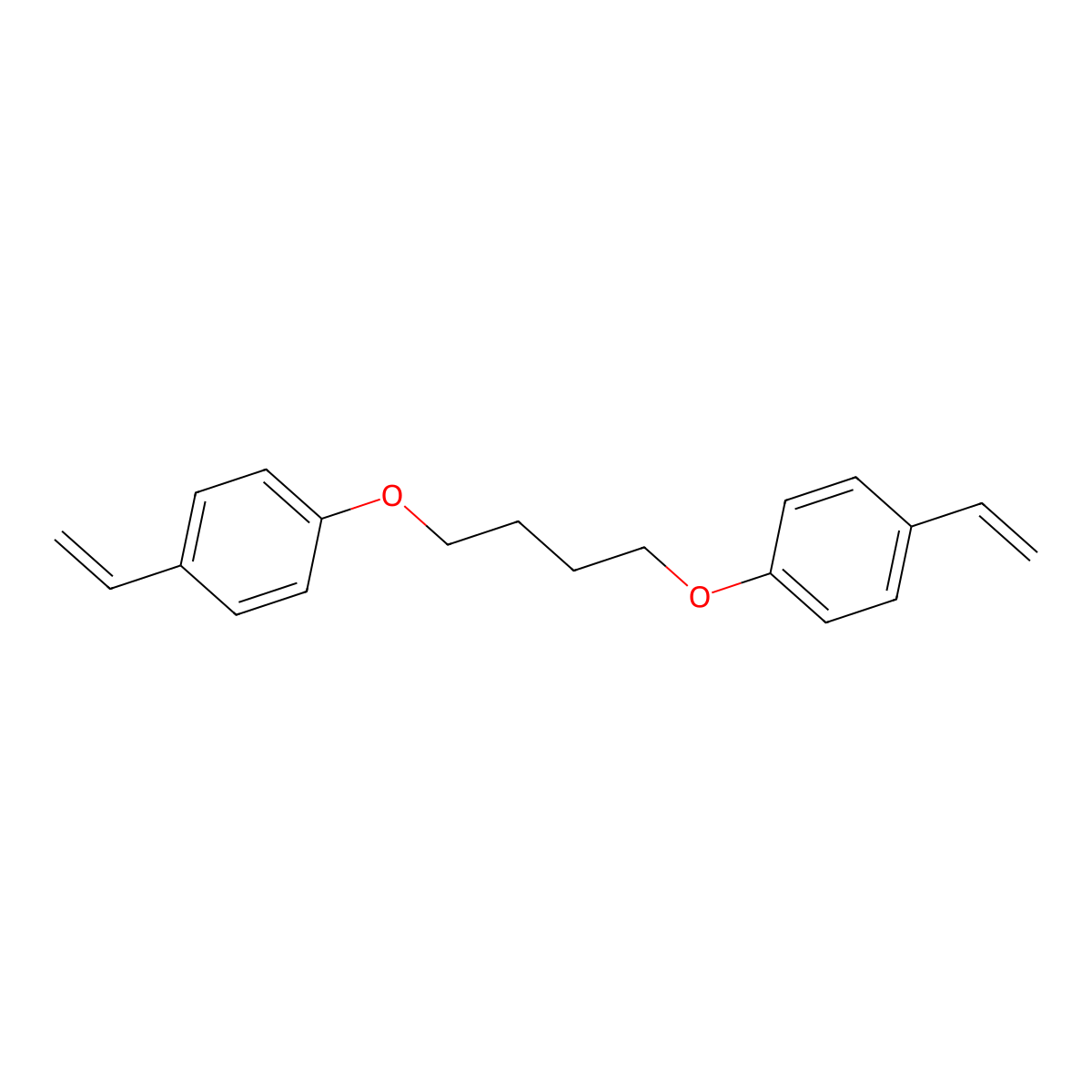 1,4-Bis(4-vinylphenoxy)butane molecular structure, CAS 112309-98-5