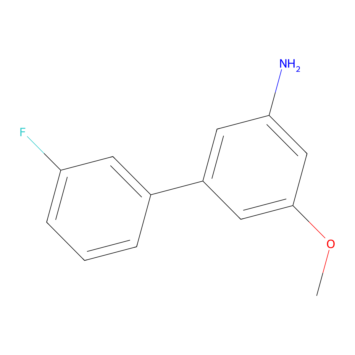 3-(3-Fluorophenyl)-5-methoxyaniline molecular structure, CAS 1123158-08-6